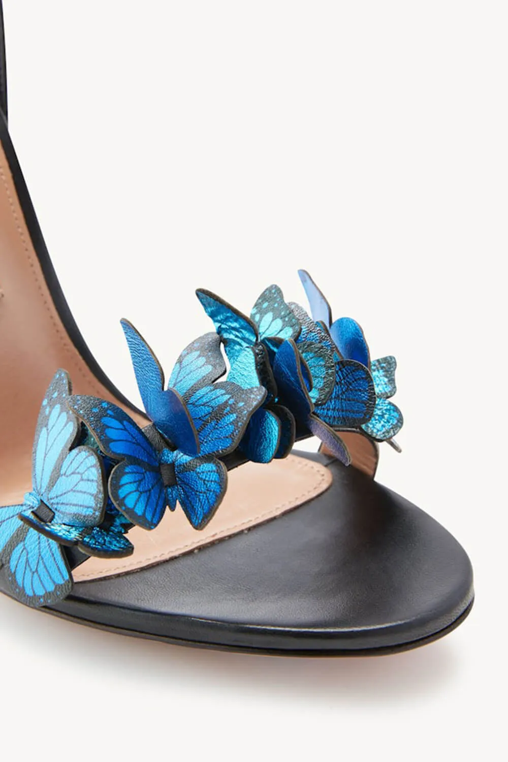 Multicolored Butterfly Around The Ankle Coil Stiletto Sandals sold by Floralkini product image thumbnail 3