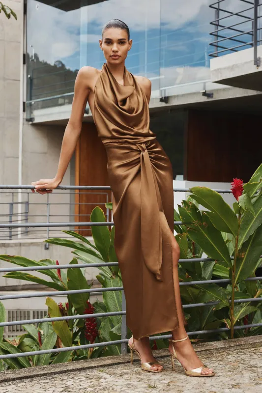 Metallic Gold Square Toe Ankle Strap High Heel Sandals sold by Floralkini