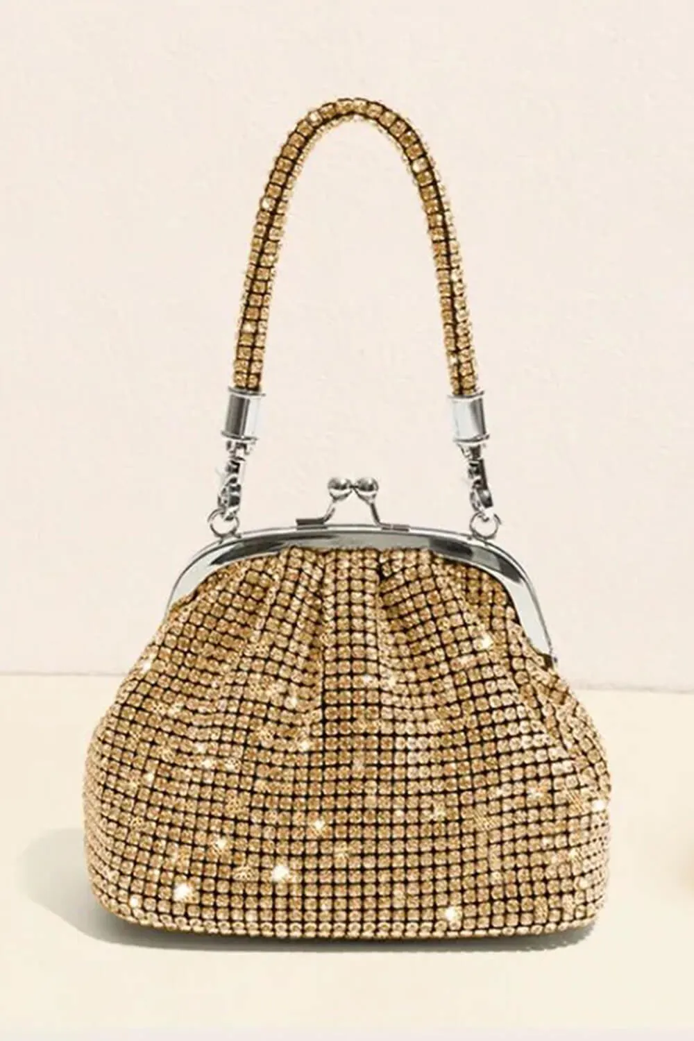 All Over Rhinestones Evening Clutch Bags With Straps sold by Floralkini product image thumbnail 2