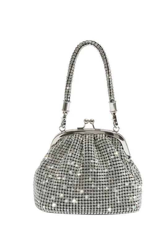 All Over Rhinestones Evening Clutch Bags With Straps sold by Floralkini