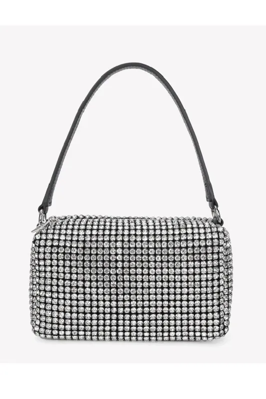 Mini Diamond-Like Rhinestones Baguette Bags Evening Crossbody Bag sold by Floralkini