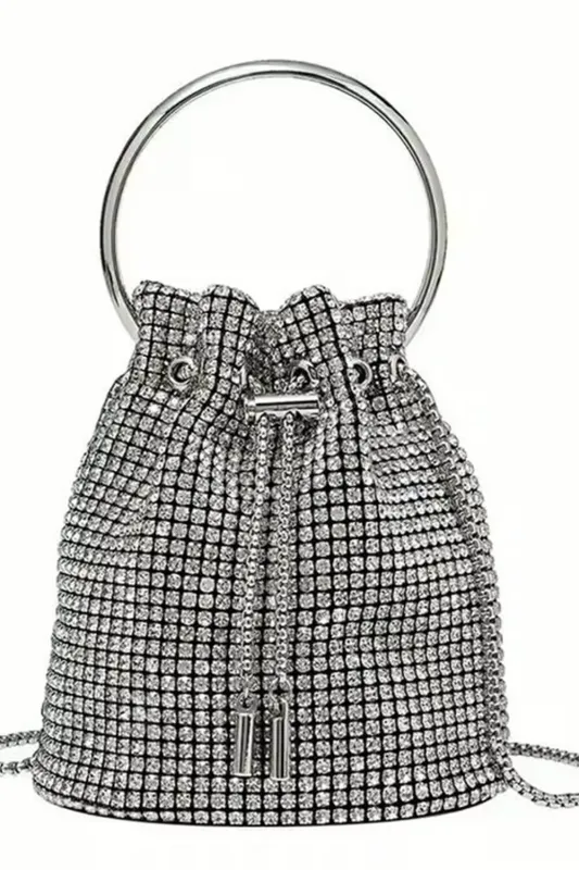 Rhinestone Evening Clutch Bucket Bags made by Floralkini