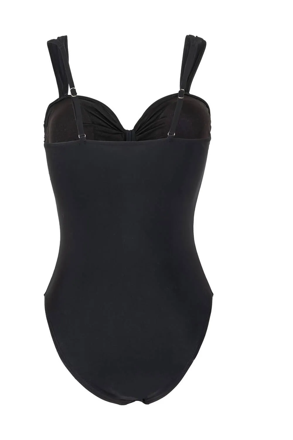 Cutout One-Piece Swimsuit With Flower Gold Hardware sold by Floralkini product image thumbnail 3