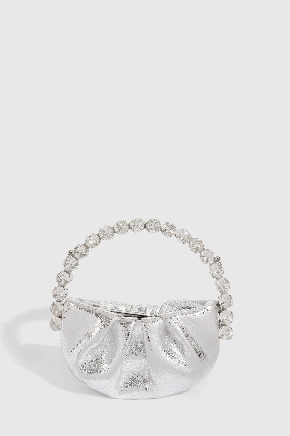 Metallic Embellished Rhinestone Evening Purse Clutch sold by Floralkini product image thumbnail 4