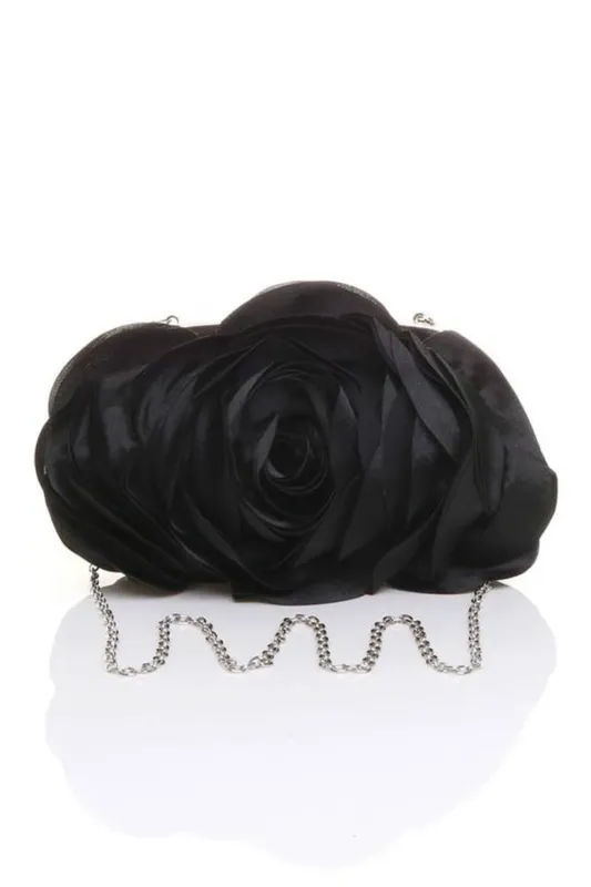 Flower Shaped Wedding Evening Clutch With Straps made by Floralkini