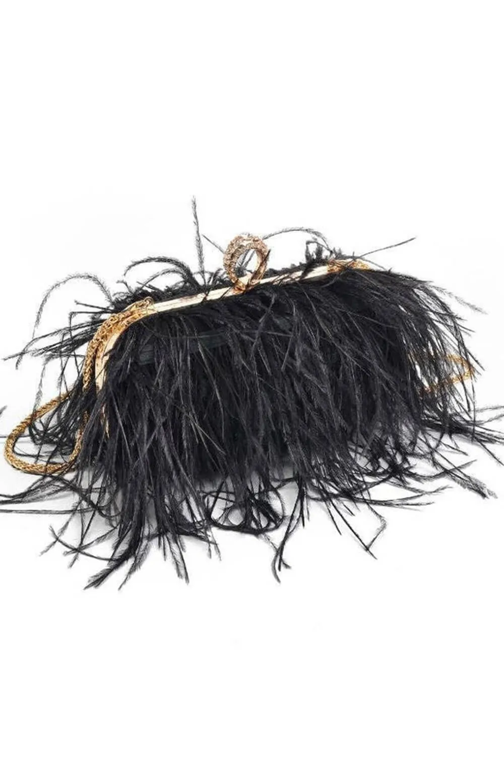 All-Over Feather Fringe Evening Clutch sold by Floralkini product image thumbnail 5