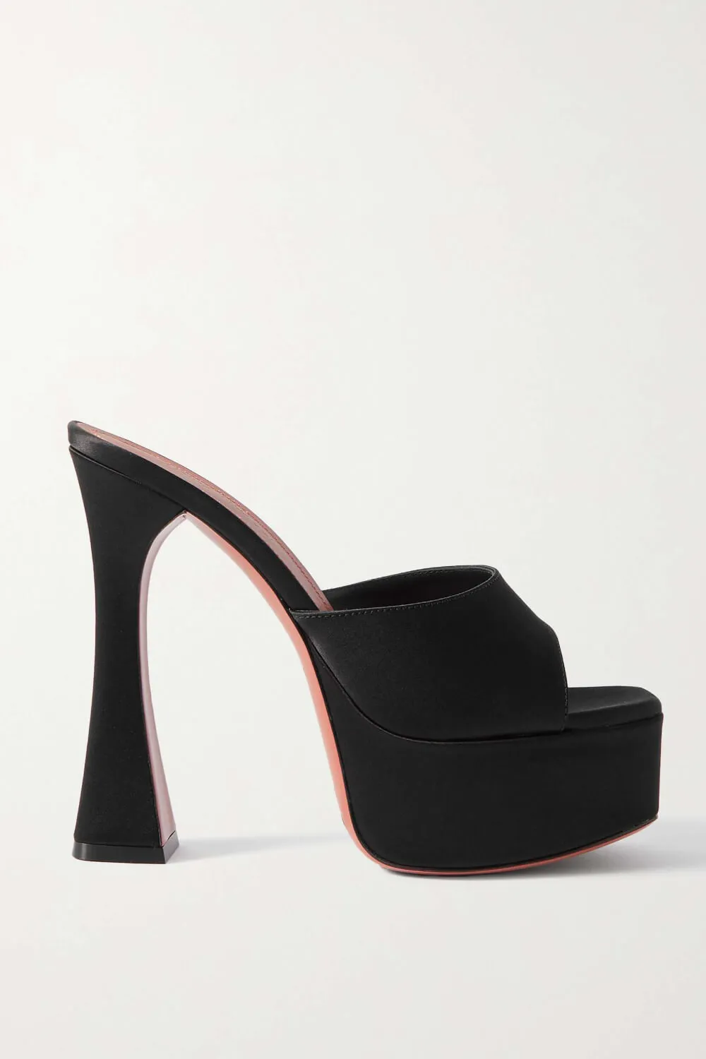 Satin Open Toe Platform Mule Sandals sold by Floralkini product image thumbnail 2