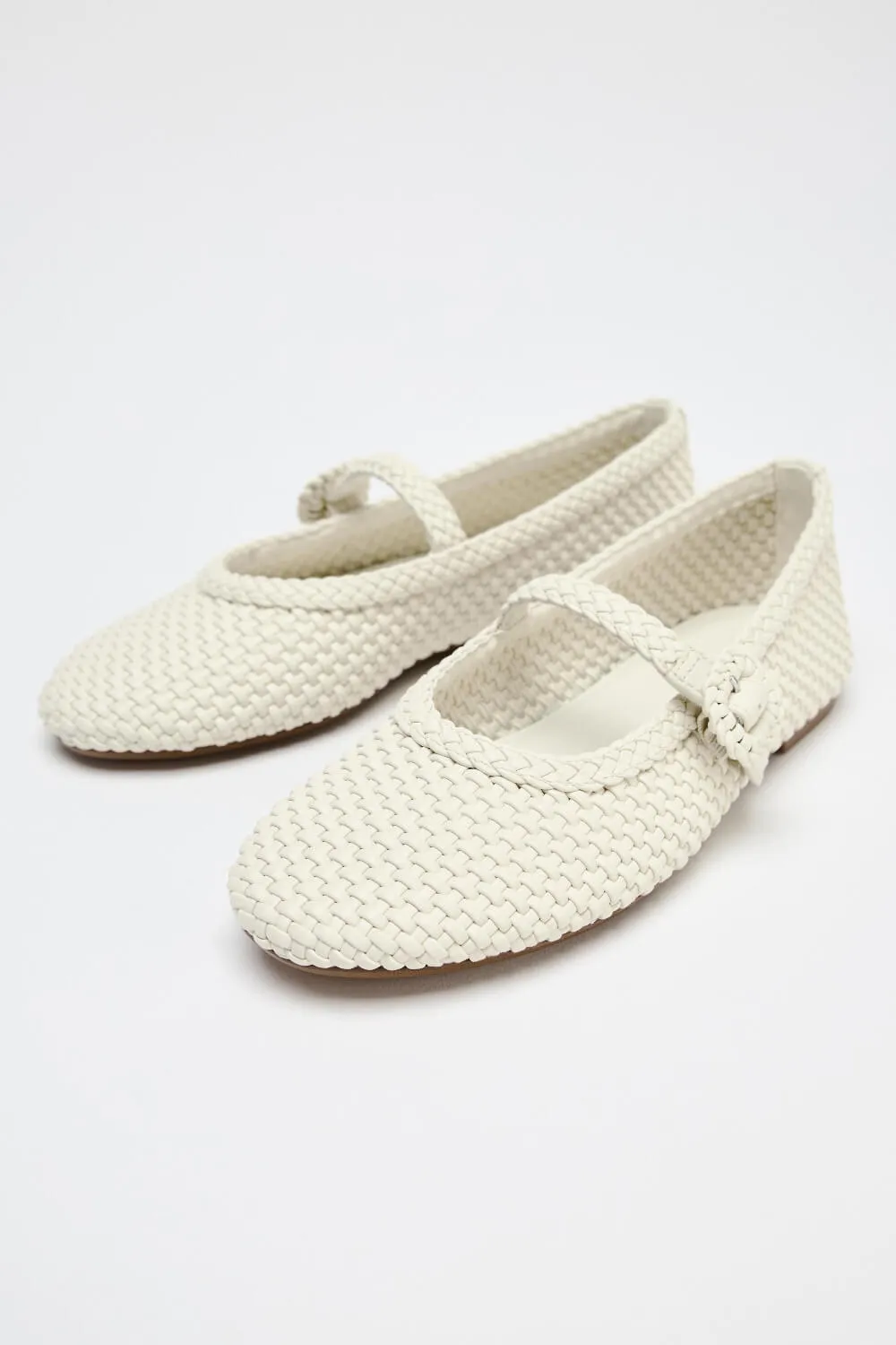 Braided Mary Jane Buckled Ballet Flats sold by Floralkini product image thumbnail 4