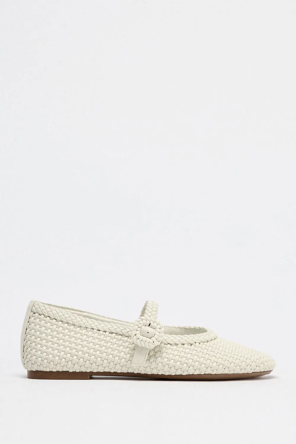Braided Mary Jane Buckled Ballet Flats sold by Floralkini product image thumbnail 2