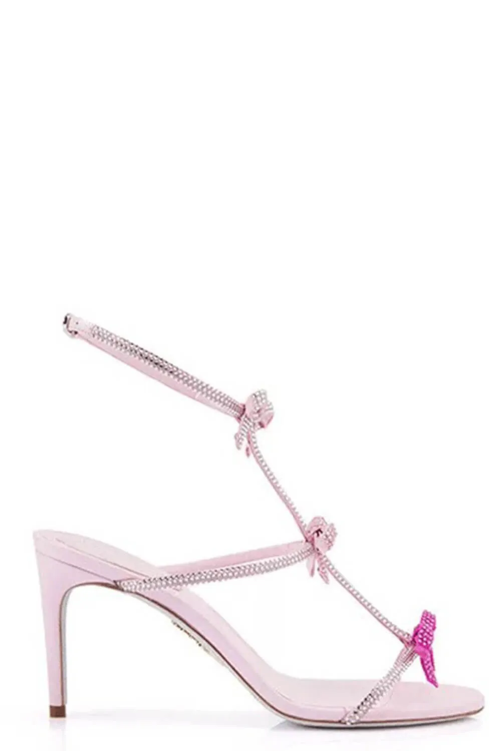 Crystal Ribbons-Detail Embellished Stiletto Heeled Sandals sold by Floralkini product image thumbnail 4