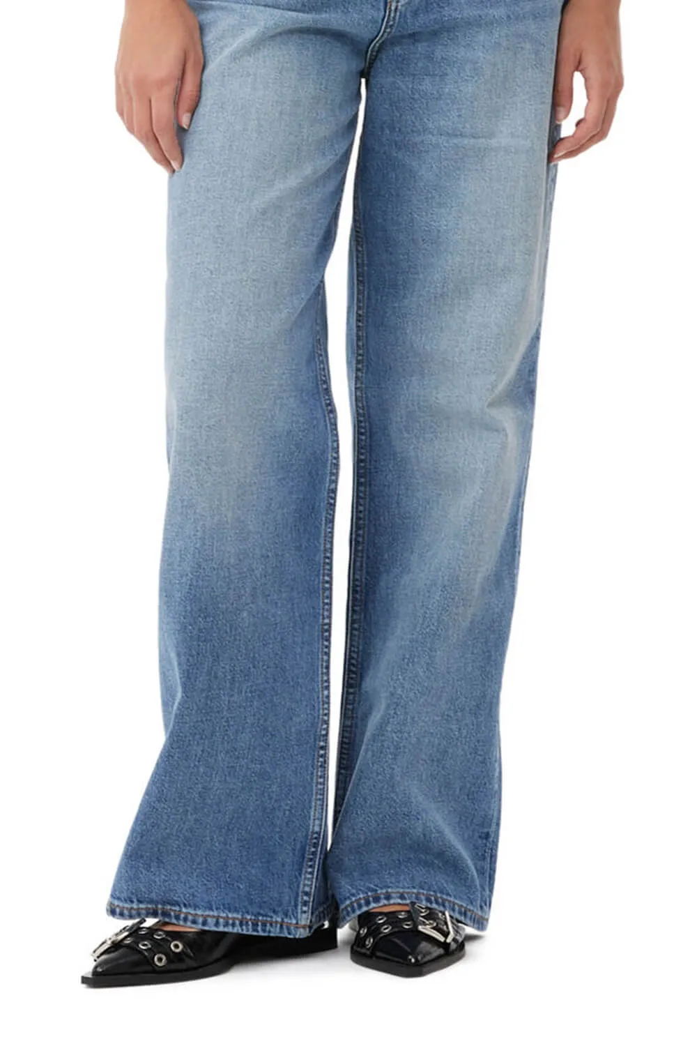 Buckle Pointed Toe Slingback Flats - Black sold by Floralkini product image thumbnail 3