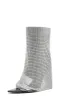 Rhinestone Mesh Overlay Open Pointed Toe Pvc Stiletto Boots - Black sold by Floralkini