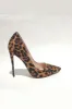 Leopard Satin Stiletto Court Shoes sold by Floralkini