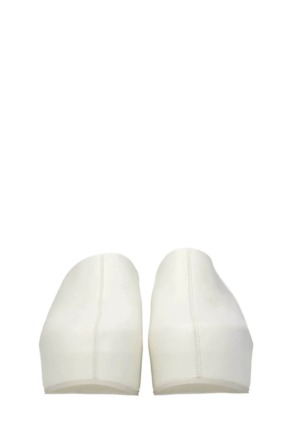 Faux Leather Sling Back Slip On Curved Platform Clogs - White sold by Floralkini product image thumbnail 2
