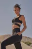 Corset Cutout Sports Bra - Black sold by Floralkini