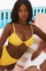 Yellow Rib High Waisted Bikini Bottom sold by Floralkini