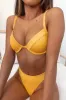 Yellow Rib High Waisted Bikini Bottom sold by Floralkini