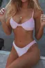 Pink Velvet Underwire Bikini Top sold by Floralkini