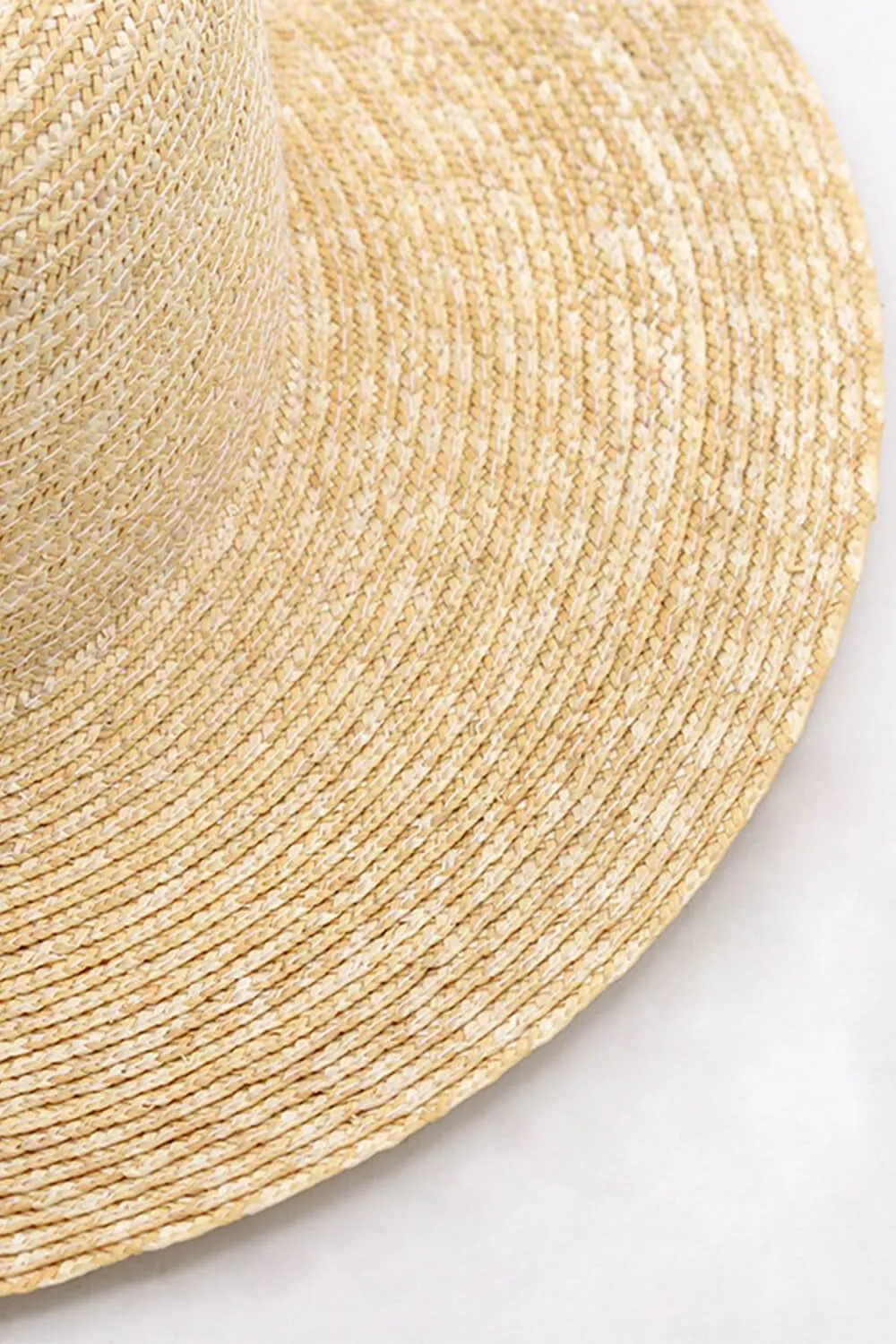 Wheat Straw Panama Fedora Sun Hat sold by Floralkini product image thumbnail 4
