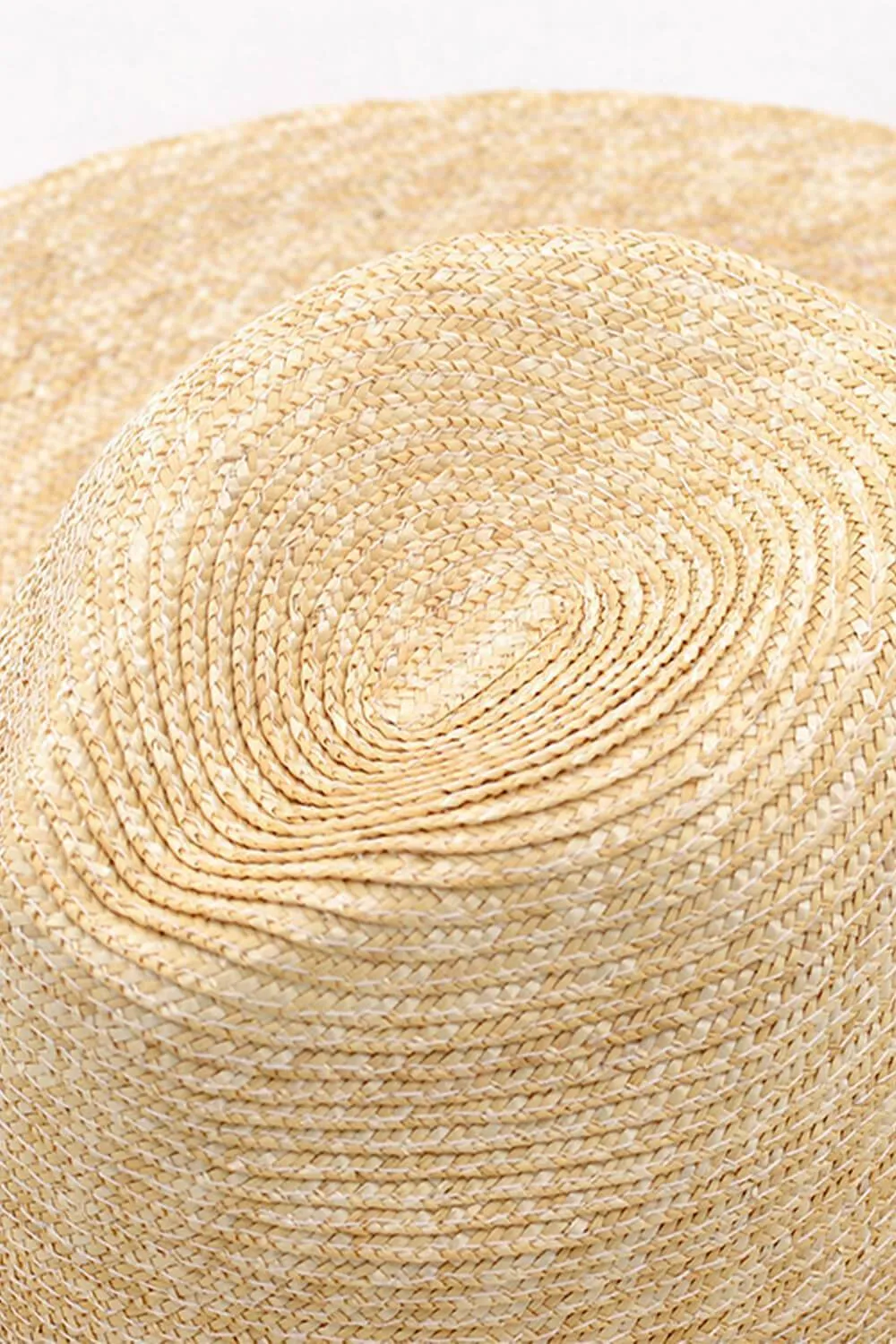 Wheat Straw Panama Fedora Sun Hat sold by Floralkini product image thumbnail 3