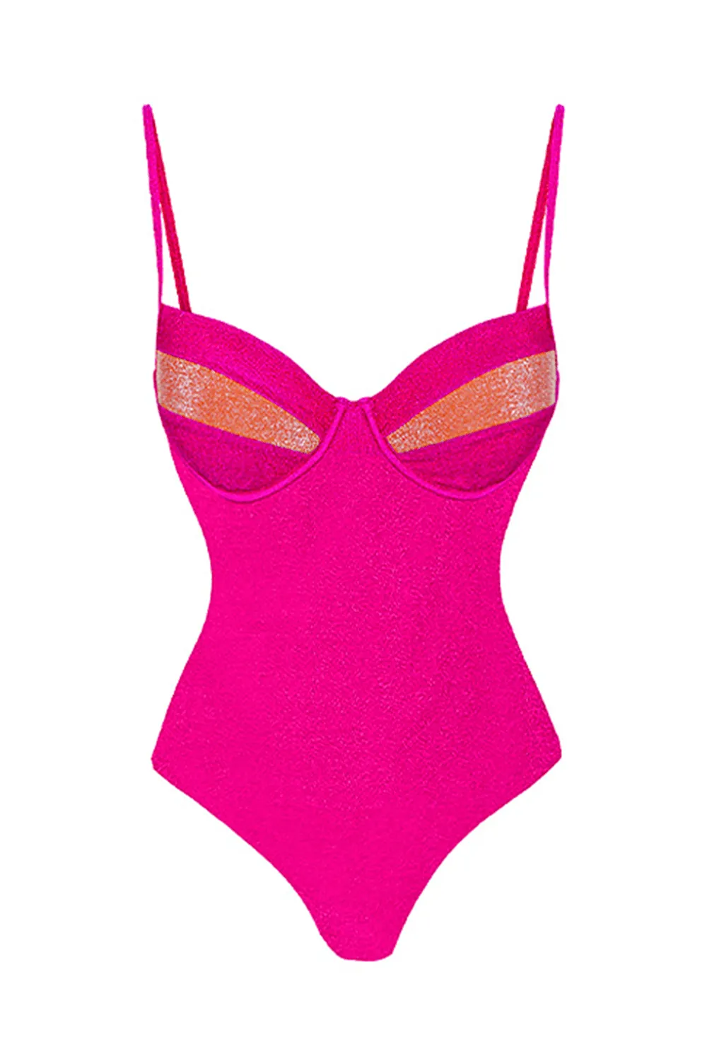 Shimmer Color Blockunderwire One Piece Swimsuit sold by Floralkini product image thumbnail 3