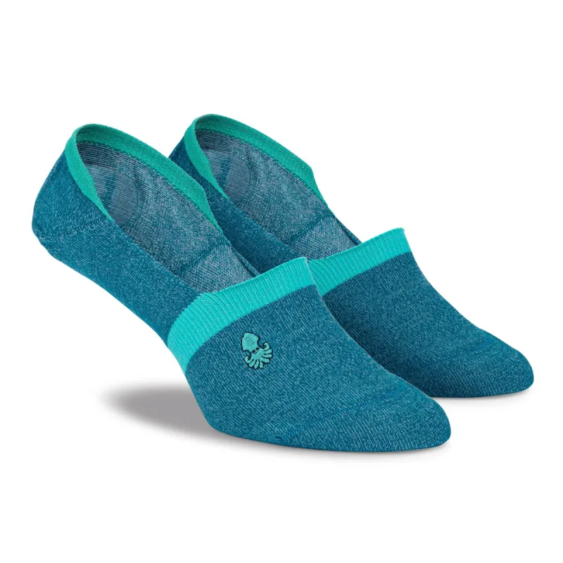 Blue Performance No Show Socks sold by Foot Cardigan