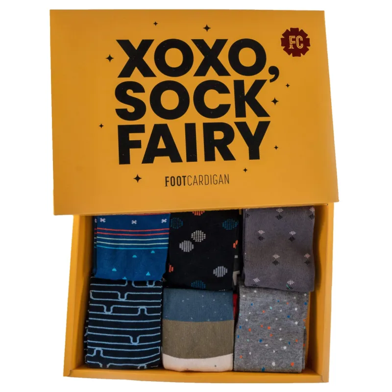 Men's Pattern Sock Set sold by Foot Cardigan