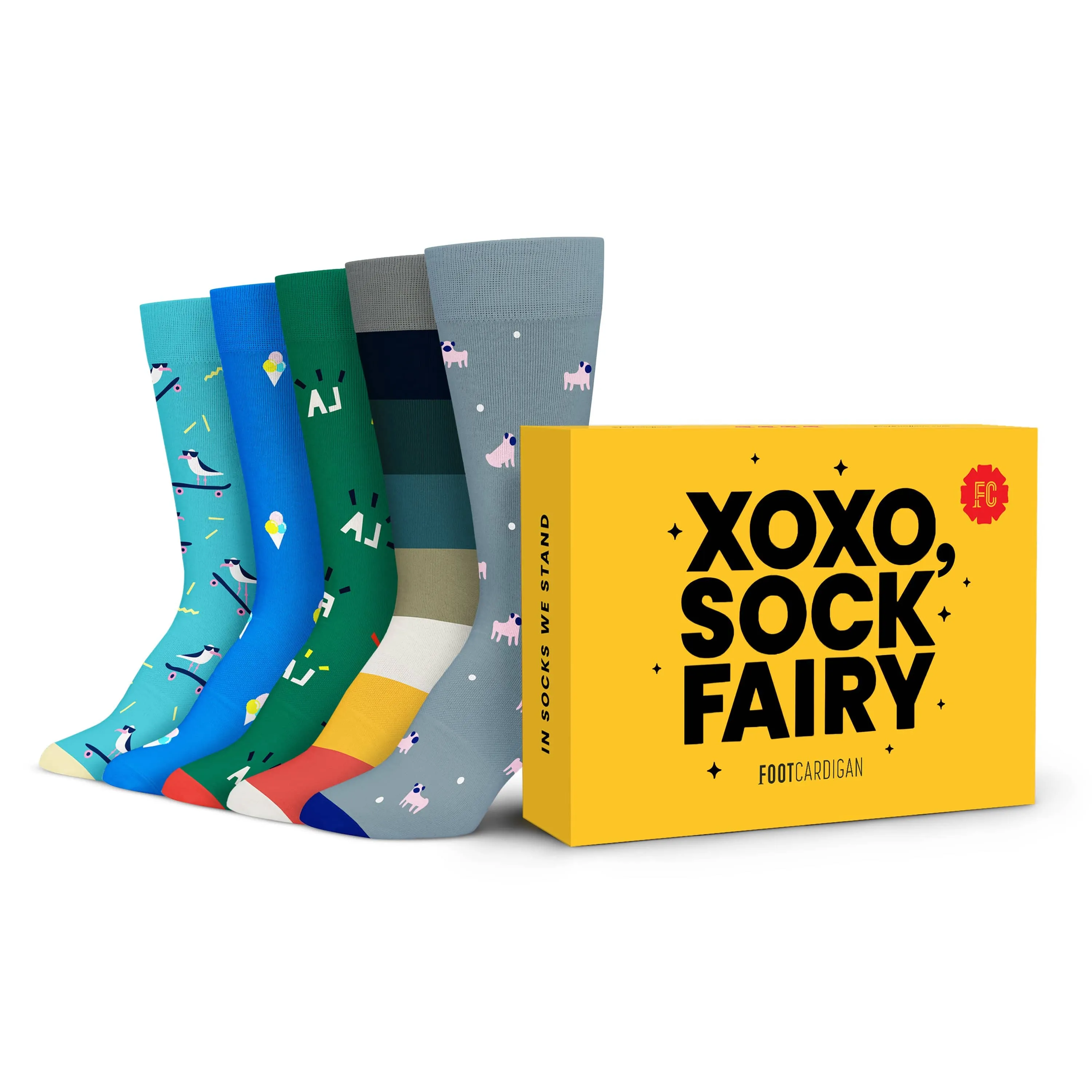 Monthly Sock Subscription Box sold by Foot Cardigan