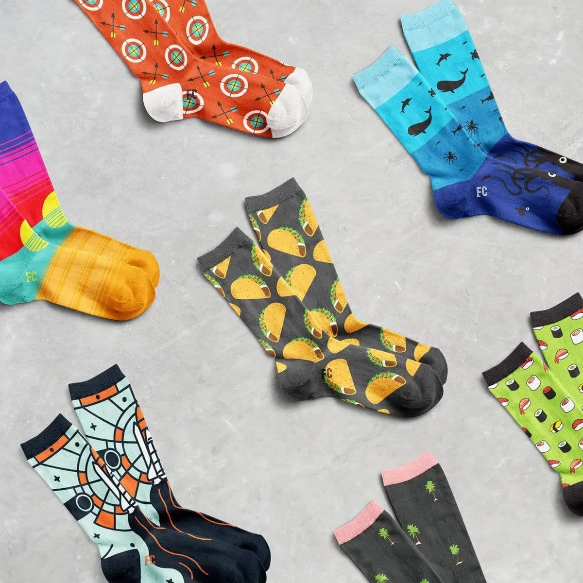 Monthly Sock Subscription Box sold by Foot Cardigan product image thumbnail 2