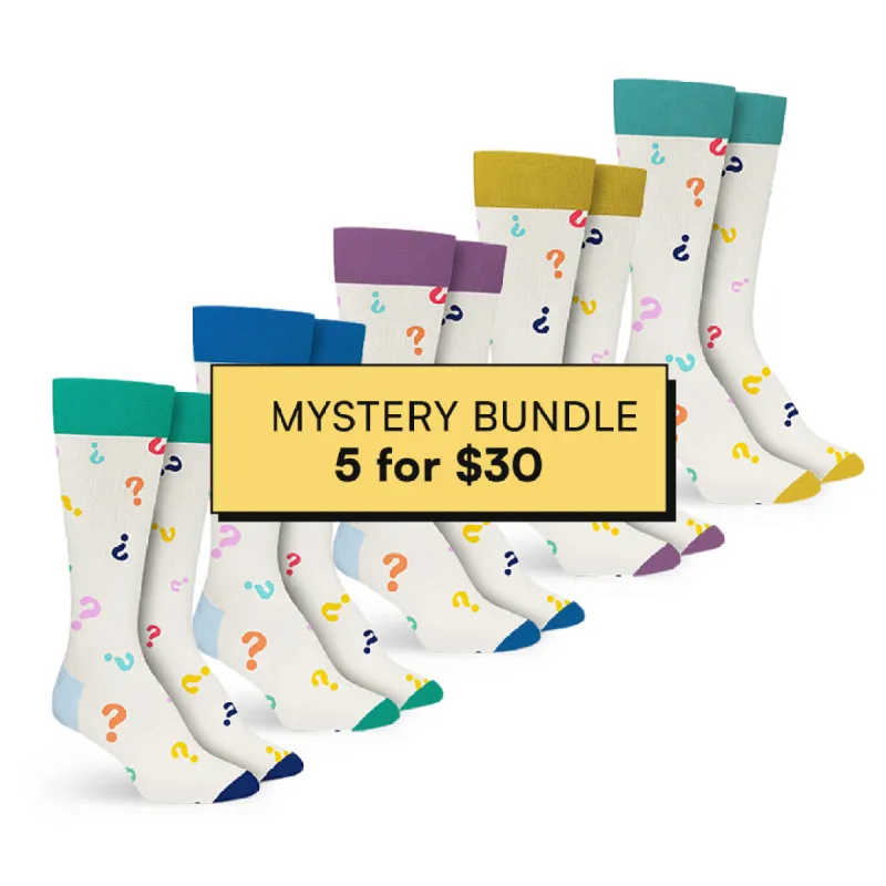 5 Pair Mystery Pack - Black Friday Sale sold by Foot Cardigan