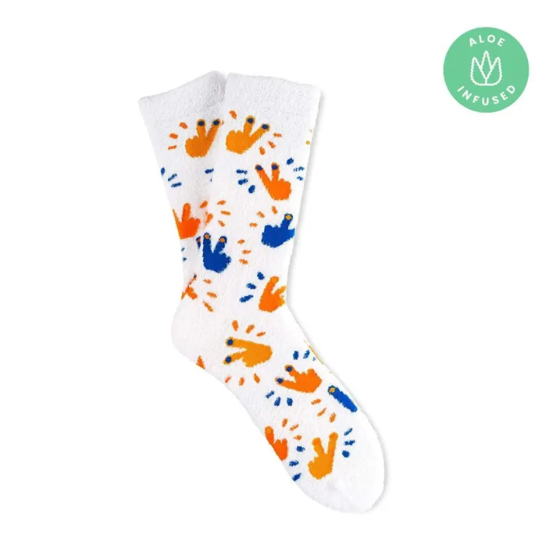 Fuzzy Peace Out ✌️ sold by Foot Cardigan