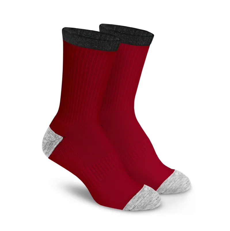 Red Merino Wool Socks sold by Foot Cardigan