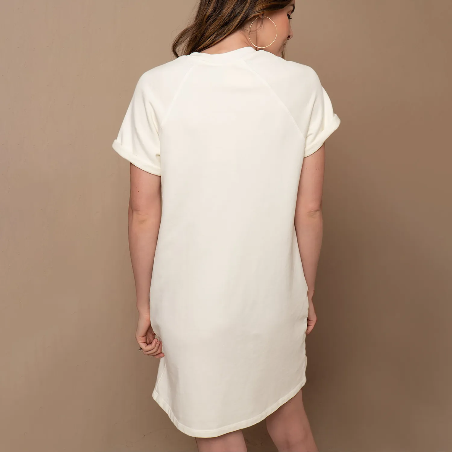 Short Sleeve Sweatshirt Dress sold by Freedom Company product image thumbnail 2
