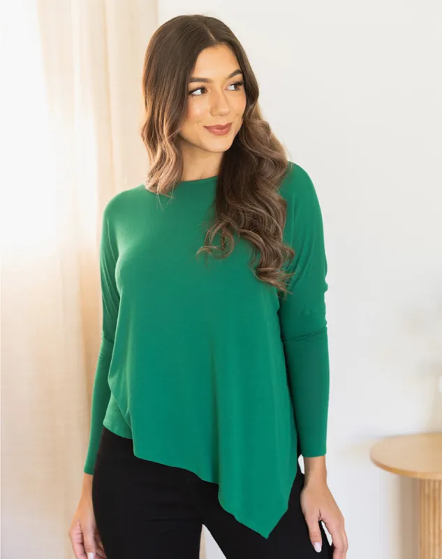 Asymmetrical Top - Green sold by Freez