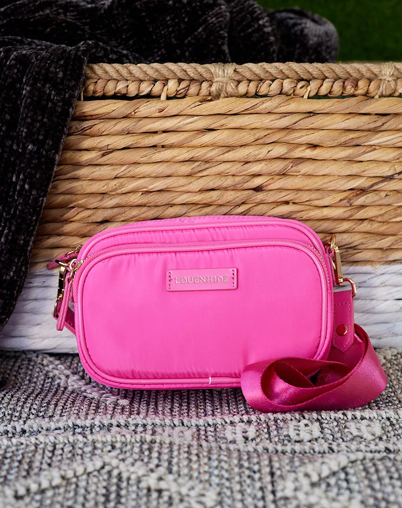Cali Nylon Crossbody Bag - Pink sold by Freez product image thumbnail 5