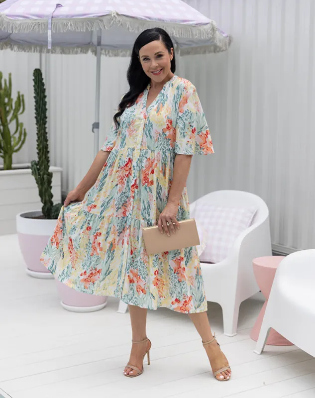 Fresia Dress - Floral sold by Freez