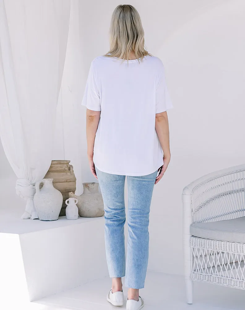 V Neck Tee - White sold by Freez product image thumbnail 5