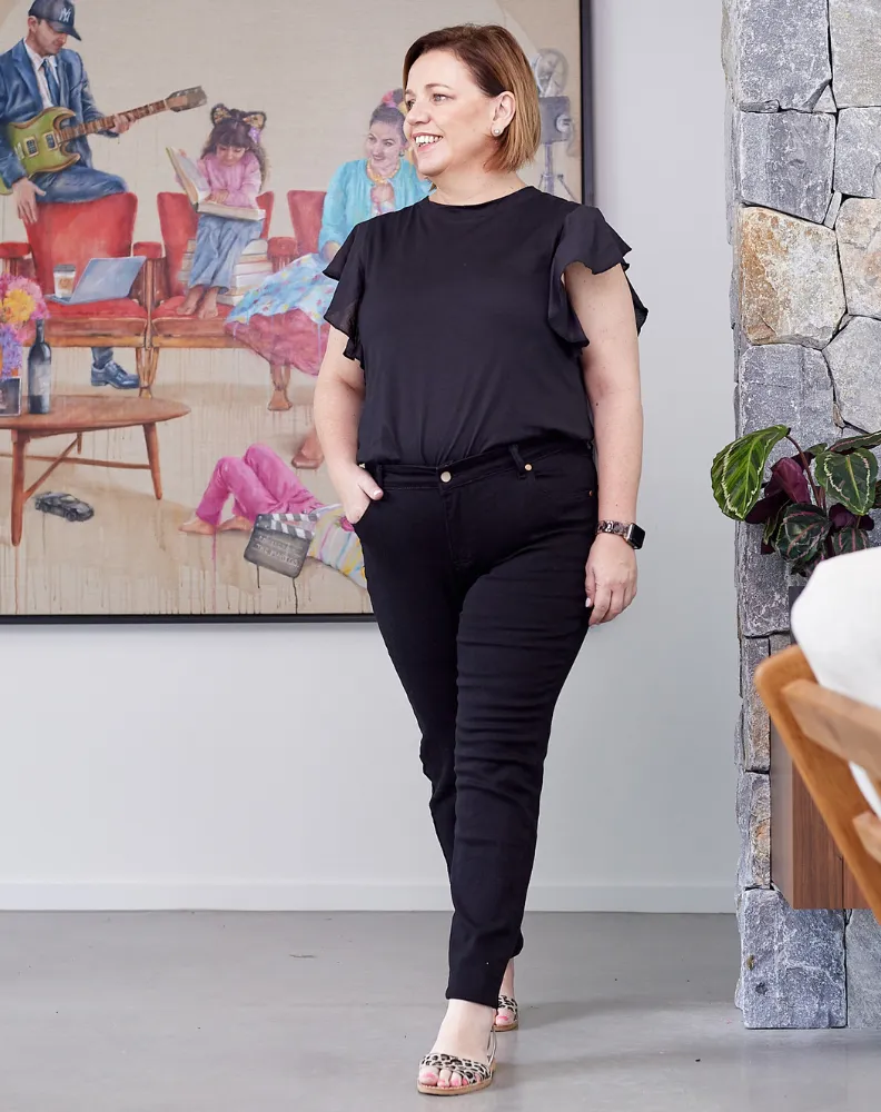 High Rise Jean - Black sold by Freez product image thumbnail 4