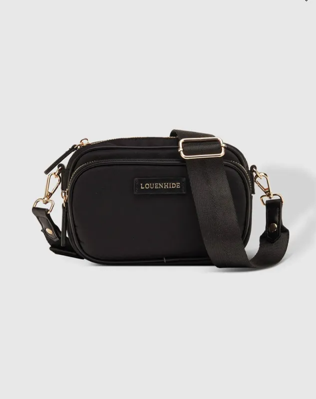 Cali Nylon Crossbody Bag - Black sold by Freez