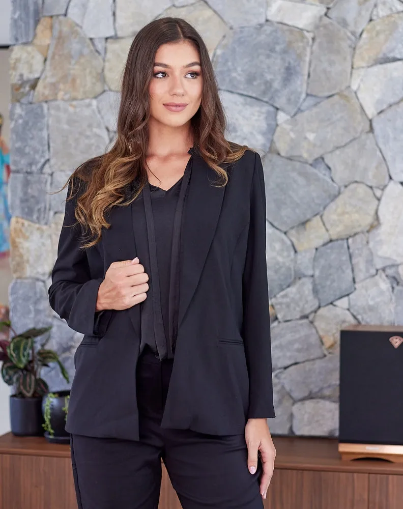 Eleanor Blazer - Black sold by Freez