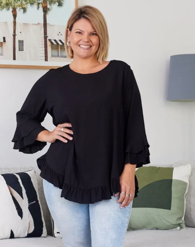 Felicity Top - Black sold by Freez