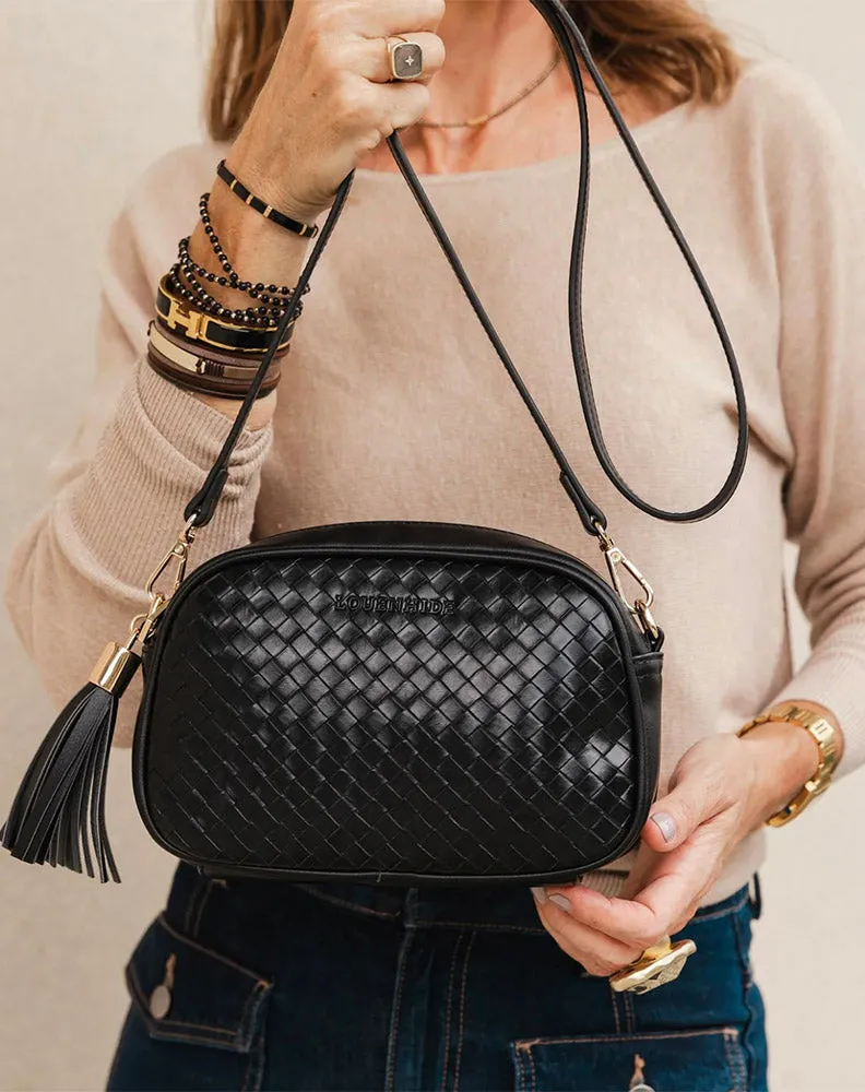 Jacinta Woven Crossbody Bag - Black sold by Freez product image thumbnail 5