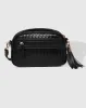 Jacinta Woven Crossbody Bag - Black sold by Freez