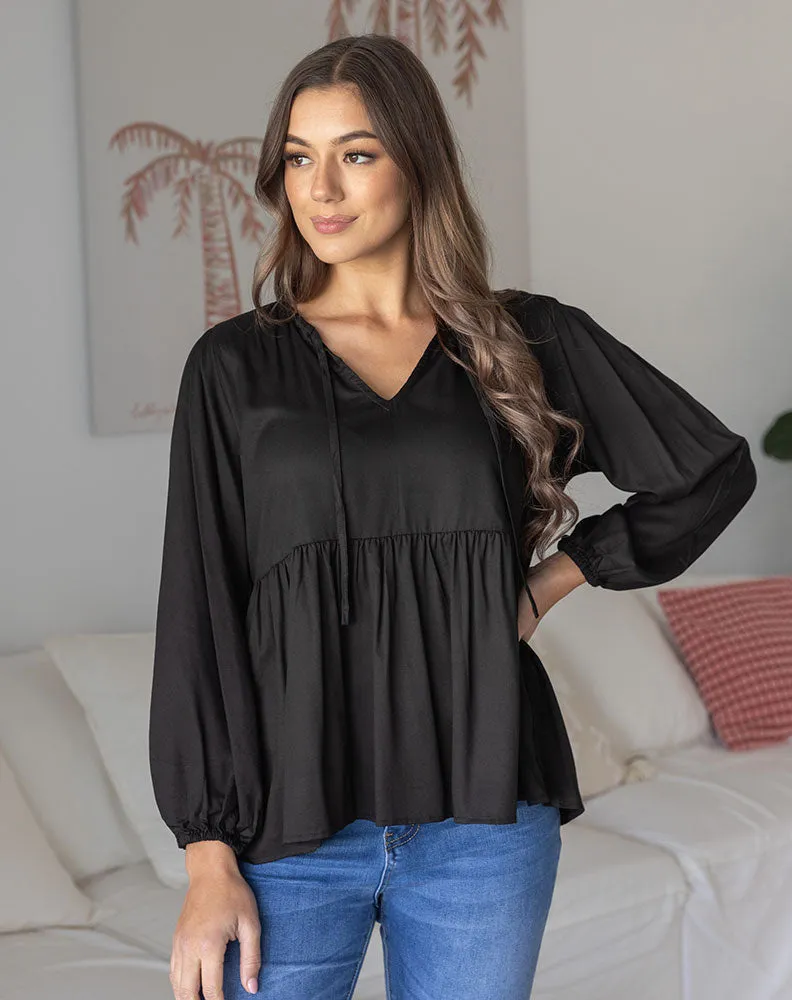 Jane Shirt - Black sold by Freez product image thumbnail 3