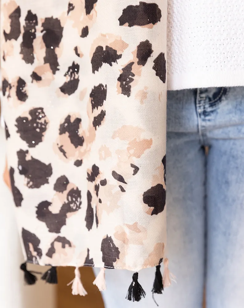 Scarf - Blush Glitter Tassel sold by Freez product image thumbnail 2