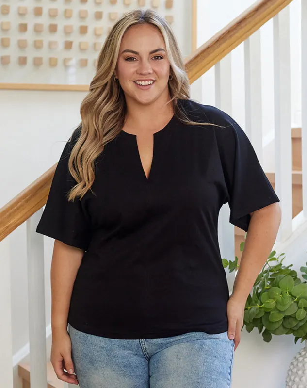 Bronte Top - Black made by Freez