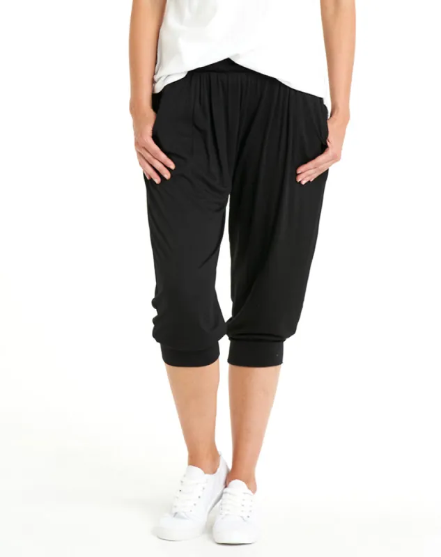 Tokyo 3/4 Pant -Black sold by Freez