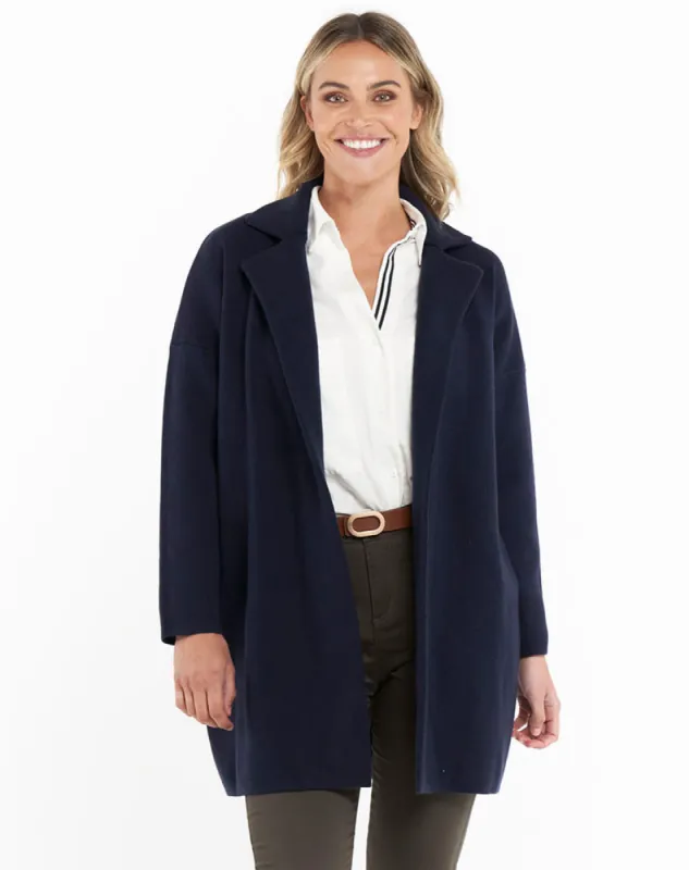 Bristol Coatigan - Midnight Blue sold by Freez