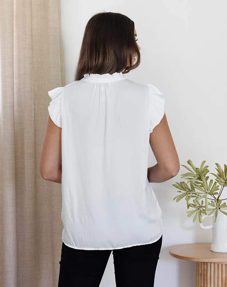 Jasmine Top - White sold by Freez product image thumbnail 5