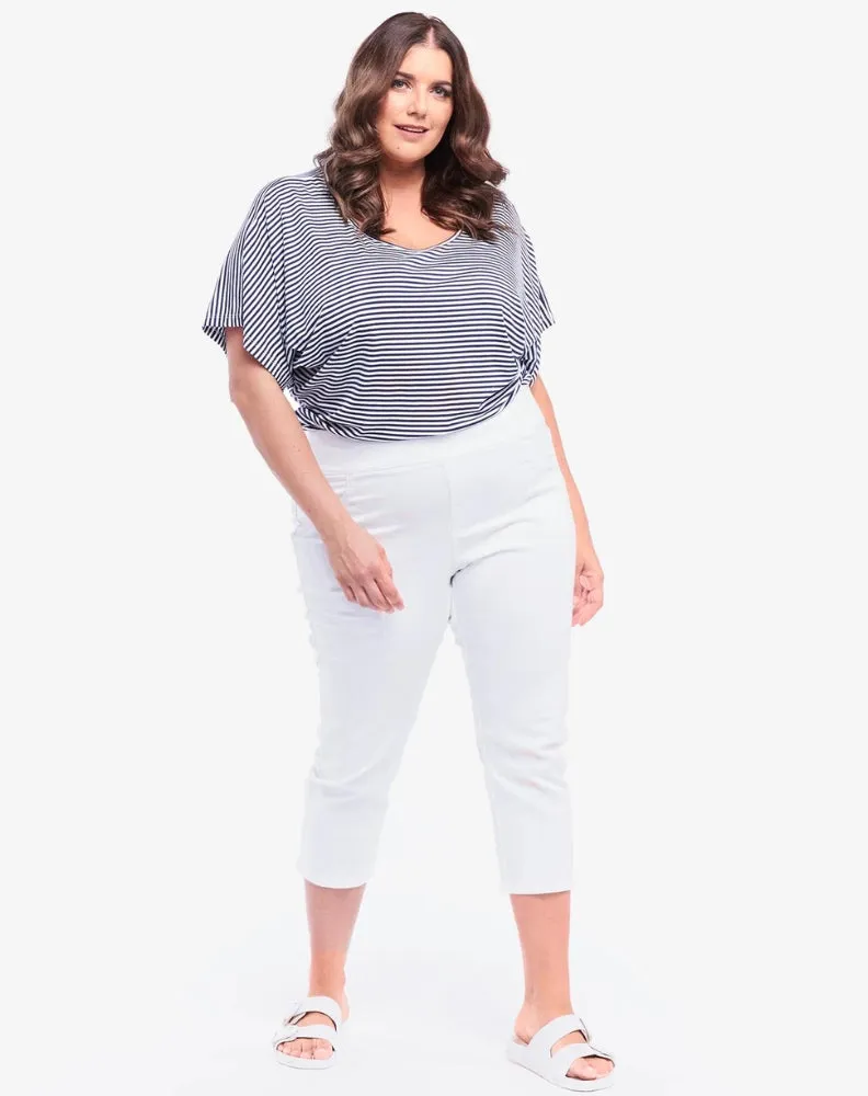 Maisie Capri Jean - White sold by Freez product image thumbnail 3